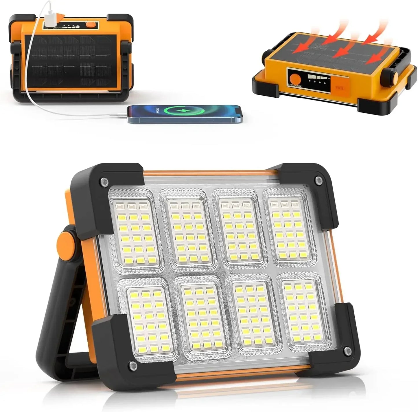 Solar Outdoor Portable Rechargeable LED Flood Light