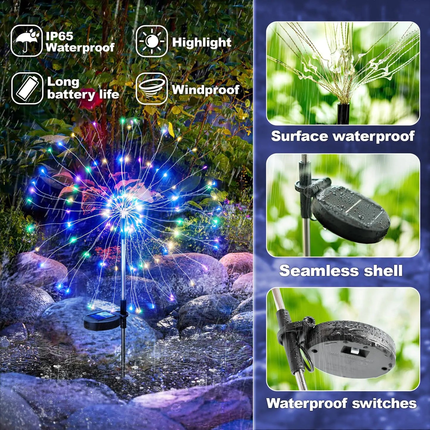 Solar Fireworks Garden Lights