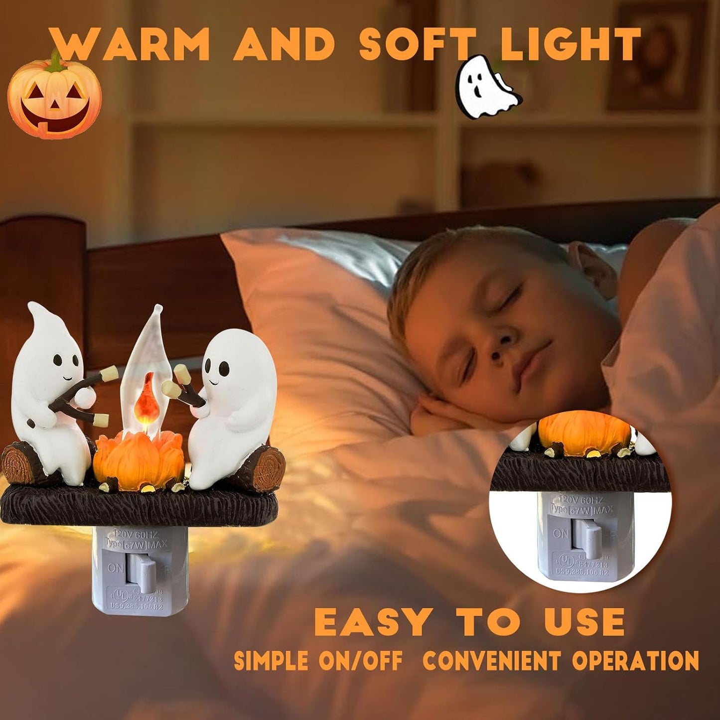 GhoulGlo Ghost Campfire Nightlight