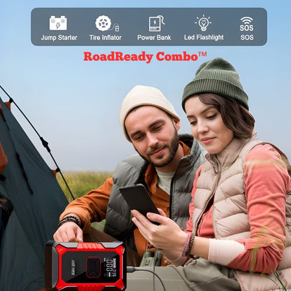 RoadReady Combo Jump Starter & Tire Inflater Kit