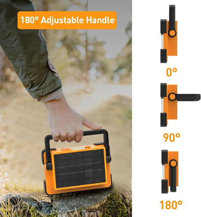 Solar Outdoor Portable Rechargeable LED Flood Light