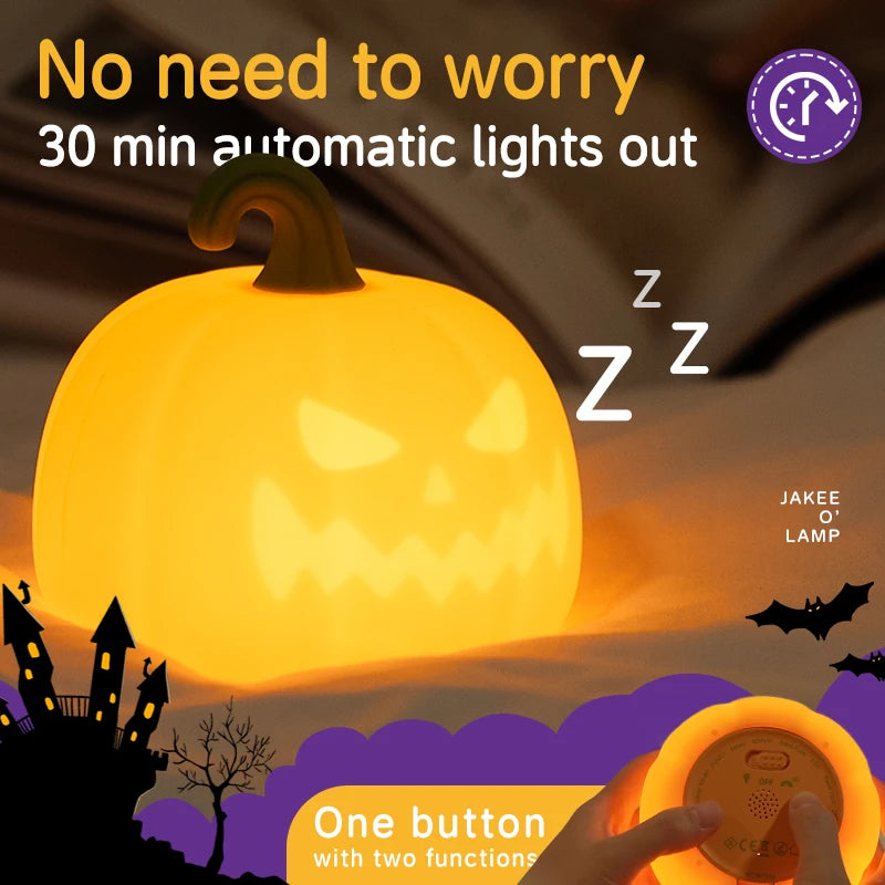 Jack O Lantern Silicone Night Light
