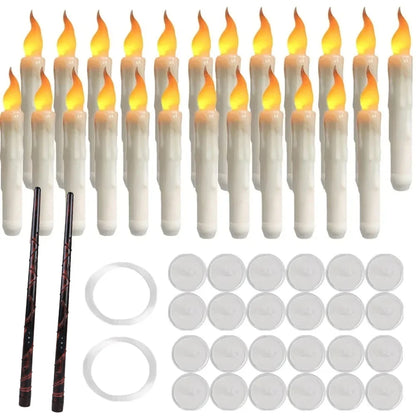Floating Candles with Magic Wand + LED Halloween / Xmas Party