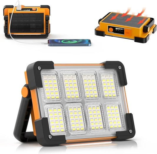 Solar Outdoor Portable Rechargeable LED Flood Light