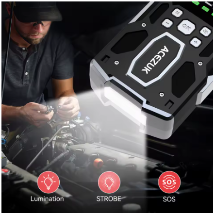 RoadReady Combo Jump Starter & Tire Inflater Kit