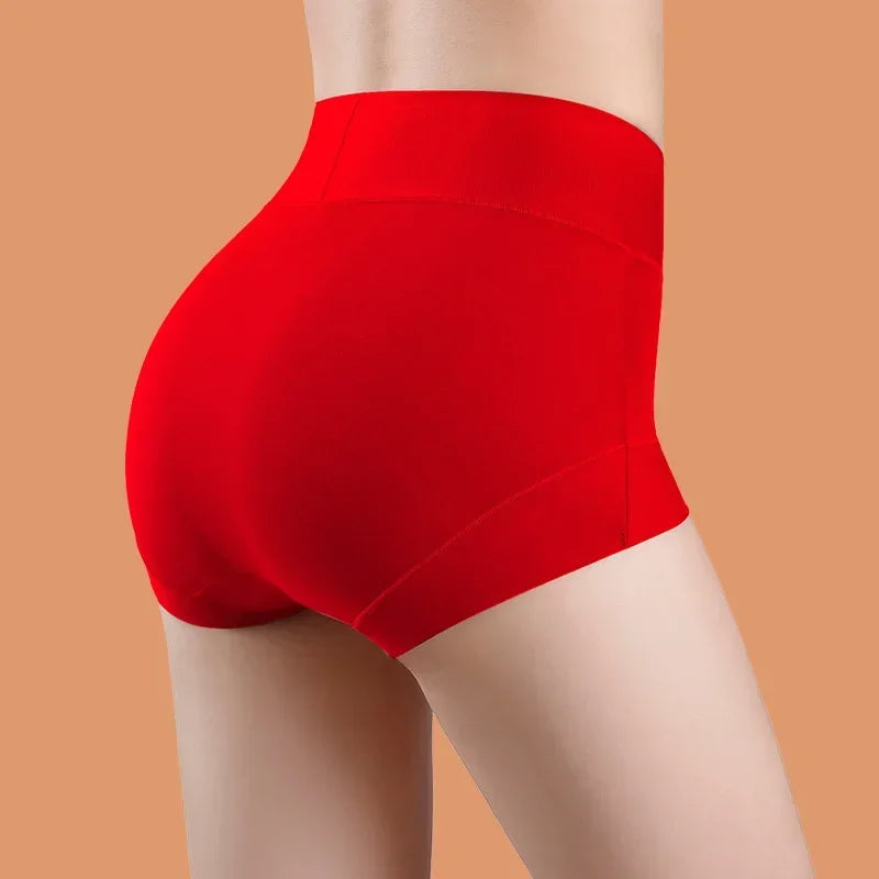 High Waist Women's Cotton Plus Size Underwear