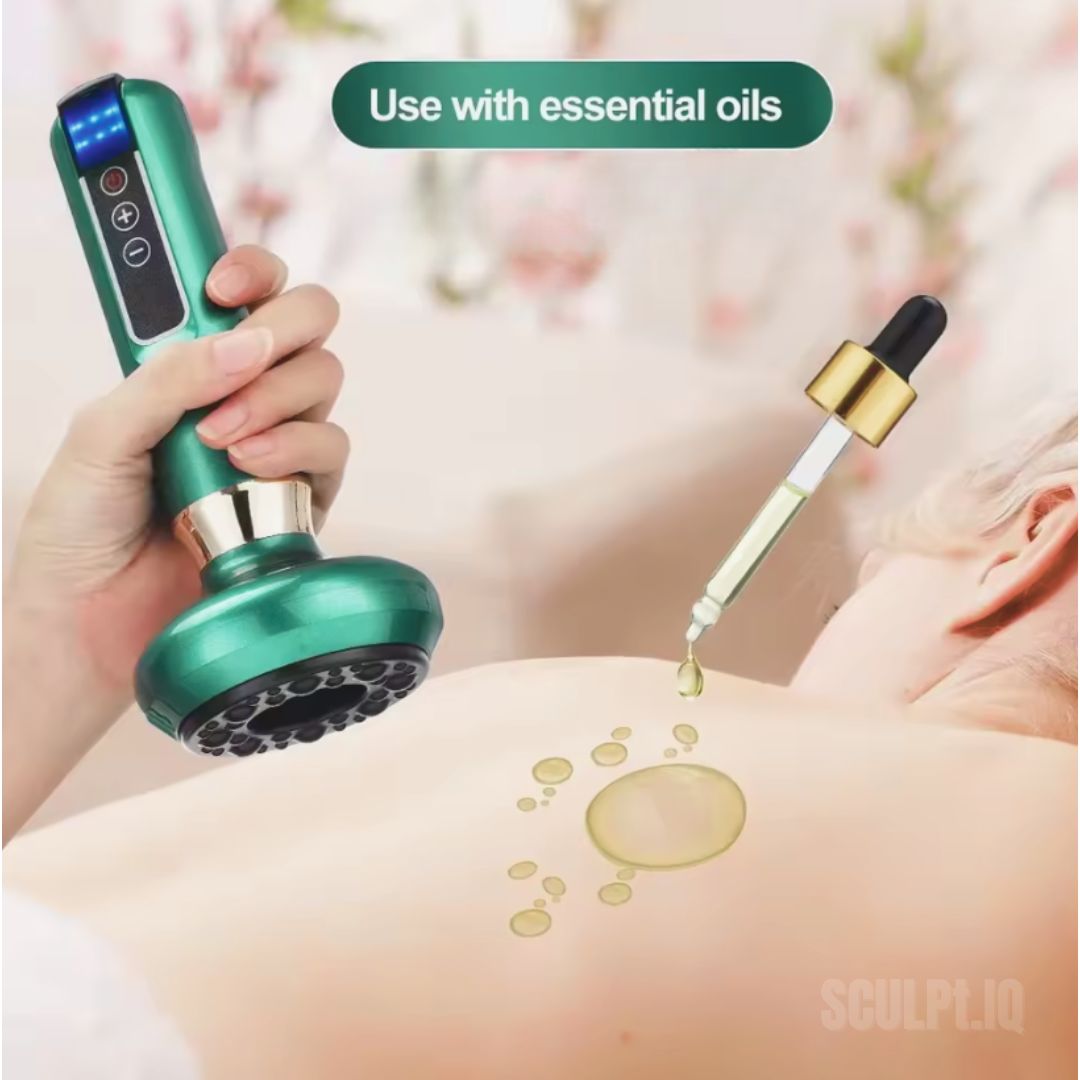 SCULPt.IQ Anti-Cellulite Massager Eraser with Red Light Therapy and Deep Tissue Scraping