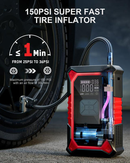RoadReady Combo Jump Starter & Tire Inflater Kit